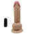 GORDÃO - PÊNIS DE BORRACHA REALÍSTICO VEIAS SALIENTES COM ESCROTO VENTOSA E VIBRADOR  - 19X5,5CM - COR BEGE - Imagem 5