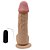 GORDÃO - PÊNIS DE BORRACHA REALÍSTICO VEIAS SALIENTES COM ESCROTO VENTOSA E VIBRADOR  - 19X5,5CM - COR BEGE - Imagem 4