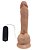 RP8 - PÊNIS DE BORRACHA REALÍSTICO VEIAS SALIENTES COM ESCROTO VENTOSA E VIBRADOR  - 19X4,5CM - COR BEGE - Imagem 4