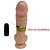 NEW NACHO - PÊNIS DE BORRACHA REALÍSTICO VEIAS SALIENTES COM ESCROTO VENTOSA E VIBRADOR  - 21X5CM - COR BEGE - Imagem 3