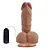 CORAÇÃO - PÊNIS DE BORRACHA REALÍSTICO VEIAS SALIENTES COM ESCROTO VENTOSA E VIBRADOR  - 17X5CM - COR BEGE - Imagem 4
