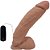 PITOKÃO - PÊNIS DE BORRACHA REALÍSTICO VEIAS SALIENTES COM ESCROTO VENTOSA E VIBRADOR  - 28X6CM - COR BEGE - Imagem 5