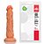 Long Dong - Pênis realístico de silicone - 23,5x4cm - cor bege - Imagem 2