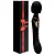 LONG - 2 em 1 massageador varinha mágica e vibrador de ponto G recarregável - cor preta - Imagem 1