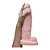 PÊNIS CYBERSKIN COM ESCROTO E VEIAS - 27 X 6 cm - COR BEGE - Imagem 1