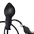 Plug Anal Inflável com pêra para inflar e botão de descompressão rápida - 14x3.5cm - Imagem 1