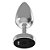 PLUG ANAL EM INOX RECARREGÁVEL COM CONTROLE REMOTO E 10 MODOS DE VIBRAÇÃO - 8,6X3,7CM - Imagem 2