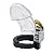 CB-6000S - CASTIDADE MASCULINA EM ACRÍLICO 8X3,5cm - COR TRANSPARENTE - Imagem 1