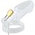 CB-6000S - CASTIDADE MASCULINA EM SILICONE 8X3,5cm - COR BRANCA - Imagem 4