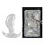 PLUG ANAL TRANSPARENTE DIÂMETRO SINUOSO COM ALÇA - 21CM - Imagem 2