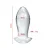 DRAGON EGG BUTT PLUG - PLUG ANAL TRANSPARENTE DIÂMETRO AVANTAJADO E ALÇA - 13,5CM - Imagem 2