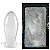 PLUG ANAL TRANSPARENTE DIÂMETRO AVANTAJADO E ALÇA - 19CM - Imagem 2