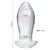 DRAGON EGG BUTT PLUG - PLUG ANAL TRANSPARENTE DIÂMETRO AVANTAJADO E ALÇA - 19CM - Imagem 3