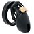 CB-6000S - CASTIDADE MASCULINA EM SILICONE 8X3,5cm - COR PRETA - Imagem 1