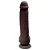 LOVETOY SLIDING SKIN 9.0'' - PRÓTESE REALÍSTICA VERTEBRADA BELISCÁVEL COM GLANDE DEFINIDA, VEIAS SUAVES, ESCROTO E VENTOSA - 23 X 4 CM - COR CHOCOLATE - Imagem 11