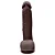 LOVETOY SLIDING SKIN 9.0'' - PRÓTESE REALÍSTICA VERTEBRADA BELISCÁVEL COM GLANDE DEFINIDA, VEIAS SUAVES, ESCROTO E VENTOSA - 23 X 4 CM - COR CHOCOLATE - Imagem 10