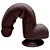 LOVETOY SLIDING SKIN 9.0'' - PRÓTESE REALÍSTICA VERTEBRADA BELISCÁVEL COM GLANDE DEFINIDA, VEIAS SUAVES, ESCROTO E VENTOSA - 23 X 4 CM - COR CHOCOLATE - Imagem 8