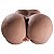 AMAZON HOT - MASTURBADOR MASCULINO BUNDA EM CYBER SKIN COM VAGINA E ÂNUS - COR CHOCOLATE - Imagem 6