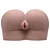 AMAZON HOT - MASTURBADOR MASCULINO BUNDA EM CYBER SKIN COM VAGINA E ÂNUS - COR CHOCOLATE - Imagem 4