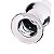 Plug anal de vidro em formato redondo - 15,5 x 6,7 cm - Imagem 2