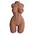 Isabella - Masturbador Masculino Cyberskin em Formato de Meio Corpo - cor chocolate - Imagem 1