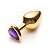 LUST METAL DIAMOND HEART - PLUG ANAL DOURADO COM JOIA NA BASE - Imagem 2