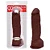 HUMILDE PÊNIS DE BORRACHA SILICONE COM VENTOSA 23,3 X 5,6CM - COR CHOCOLATE - Imagem 5