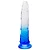 Pênis Realístico Silicone Transparente- 20 X 3,4Cm  - cor azul - Imagem 4
