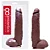 JEFFÃO - PÊNIS DE BORRACHA SILICONE COM VENTOSA 29,5 X 5,8CM - COR CHOCOLATE - Imagem 5