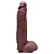 JEFFÃO - PÊNIS DE BORRACHA SILICONE COM VENTOSA 29,5 X 5,8CM - COR CHOCOLATE - Imagem 2