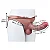 CAPA PENIANA MASCULINO SILICONE COM CINTA INTEGRADA - COR BEGE - 19,5X5CM - Imagem 2