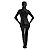 Macacão Zentai Preto Brilhante Totalmente Fechado e com Zíper nas Costas - Imagem 2