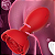 Red Rose Butt Plug - Plug anal recarregável giratória com vibração com controle via aplicativo - cor vermelha - Imagem 5