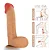 Realistic big dildo Sucuri - Pinto de borracha realístico flexível com escroto e ventosa - 27x6,5cm - cor bege - Imagem 5