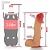 Realistic big dildo Sucuri - Pinto de borracha realístico flexível com escroto e ventosa - 27x6,5cm - cor bege - Imagem 3
