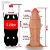 Realistic big dildo Jatobaço - Pinto de borracha realístico flexível com escroto e ventosa - 31x10cm - cor bege - Imagem 2