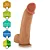 Realistic big dildo Mozão - Pinto de borracha realístico flexível com escroto e ventosa - 29x7,5cm - cor bege - Imagem 7