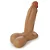 Realistic big strapon Malvado - Cinta peniana com suspensório ajustável realístico flexível com escroto - 32x8,5cm - cor bege - Imagem 9