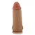 Realistic big dildo Thor - Pinto de borracha realístico flexível com escroto e ventosa - 26x8cm - cor bege - Imagem 6