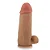 Realistic big dildo Thor - Pinto de borracha realístico flexível com escroto e ventosa - 26x8cm - cor bege - Imagem 7