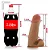 Realistic big dildo Thor - Pinto de borracha realístico flexível com escroto e ventosa - 26x8cm - cor bege - Imagem 2