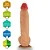 Realistic big dildo Surucucu - Pinto de borracha realístico flexível com escroto e ventosa - 28x5,5cm - cor bege - Imagem 6