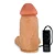 Realistic big dildo Massaranduba - Pinto de borracha realístico flexível com escroto, vibrador e ventosa - 18x7,6cm - cor bege - Imagem 6