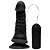 MON PLAISIR - Pênis de borracha realístico para iniciante com vibrador e ventosa para fixação - 14 X 3,7 cm - cor preta - Imagem 5