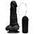 MON PLAISIR - Pênis de borracha realístico para iniciante com vibrador e ventosa para fixação - 14 X 3,7 cm - cor preta - Imagem 4