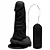 MON PLAISIR - Pênis de borracha realístico para iniciante com vibrador e ventosa para fixação - 14 X 3,7 cm - cor preta - Imagem 6
