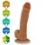 Realistic big dildo Bichão - Pinto de borracha realístico flexível com escroto e ventosa - 24x5cm - cor bege - Imagem 4