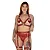 Kit Harness com Sutiã e Cinta Liga - cor vermelha - Imagem 3