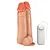 Realistic big dildo Duplo Amigos- Pinto de borracha realístico para dupla penetração vaginal e anal flexível com escroto, vibrador e ventosa - 18,9x6,9cm - cor bege - Imagem 4