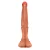 Realistic big dildo Minotauro - Pinto de borracha realístico flexível com escroto e ventosa - 41,5x8,5cm - cor bege - Imagem 4